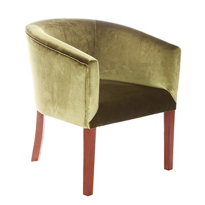 3A Mobilya Çağla Oval Berjer - Yeşil