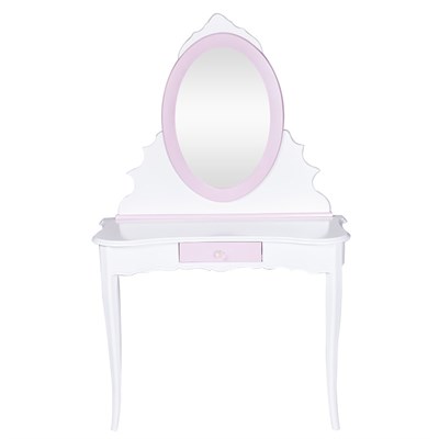 3A Mobilya Pembe-Beyaz Lina Makyaj Masası - Beyaz