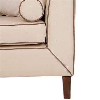 3A Mobilya 3 lü Kanepe - Krem Kahve