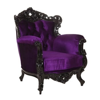 3A Mobilya Black And Purple Berjer