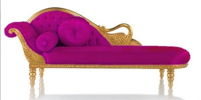 3A Mobilya Altın Varaklı Josephine Daybed