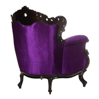 3A Mobilya Black And Purple Berjer