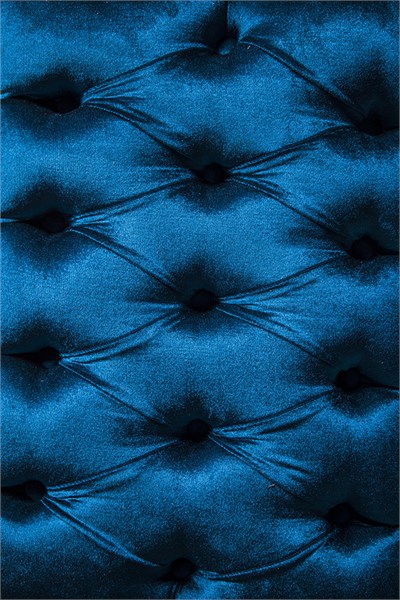 3A Mobilya Blue Kapitone Puf - Mavi