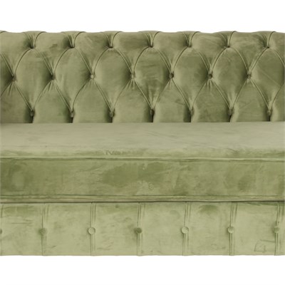 3A Mobilya Long Green Chesterfield