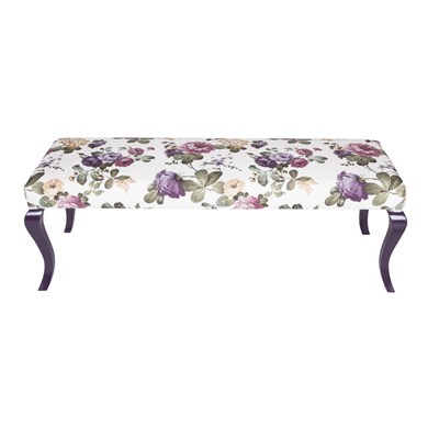 3A Mobilya Salkım Hanım Mor Buyuk Puf Sehpa