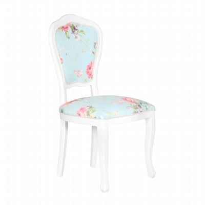 3A Mobilya Pink Flowers Oymalı Sandalye