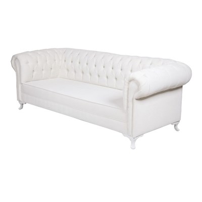 3A Mobilya Whıte Snow Lükens Chesterfield