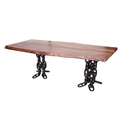 3A Mobilya Zincir Ayak Kütük Masa