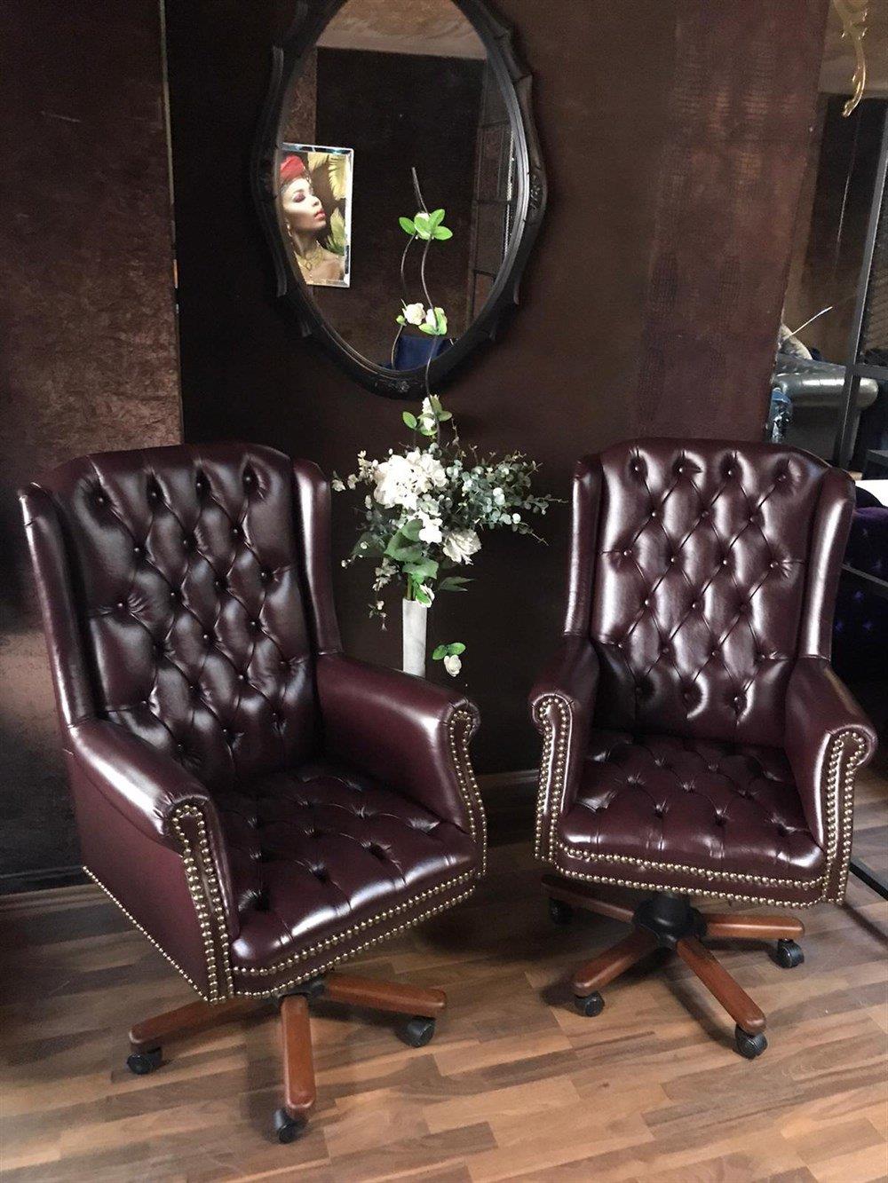 3A ELEGANCE HAKİKİ DERİ MAKAM KOLTUĞU