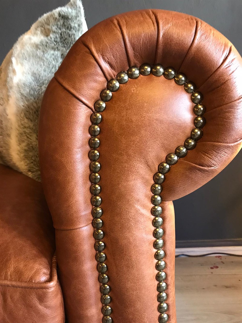 3A HAKİKİ DERİ BİG BOSS CHESTERFİELD TAKIMI