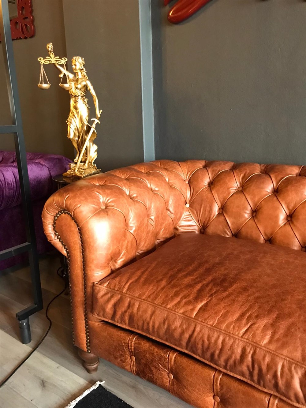 3A HAKİKİ DERİ BİG BOSS CHESTERFİELD TAKIMI