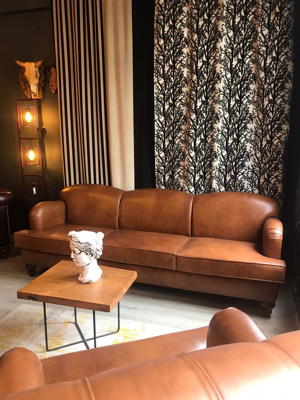 3A  HAKİKİ DERİ KİNG EDWARD İTALİAN SOFA 3+1+1