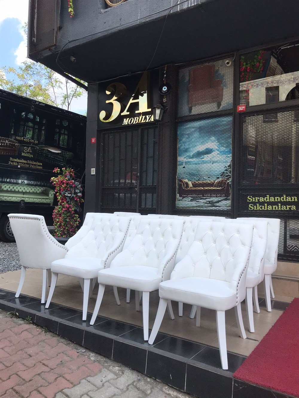 3A HAKİKİ DERİ WHİTE SWAN LUXURY CHAİR