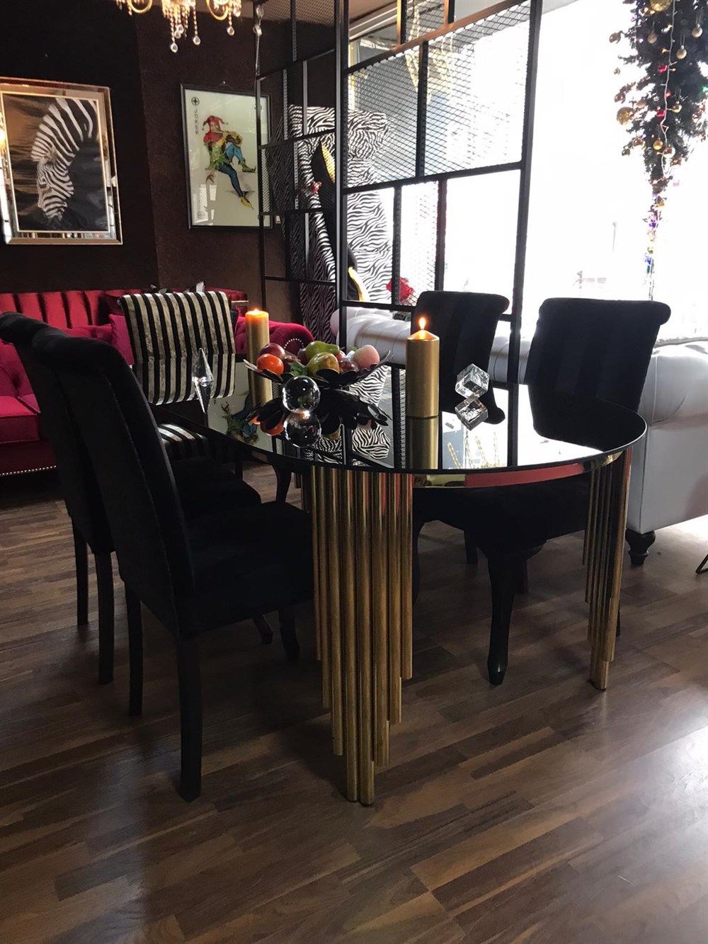 3A LUXURY GOLD & BLACK YEMEK TAKIMI