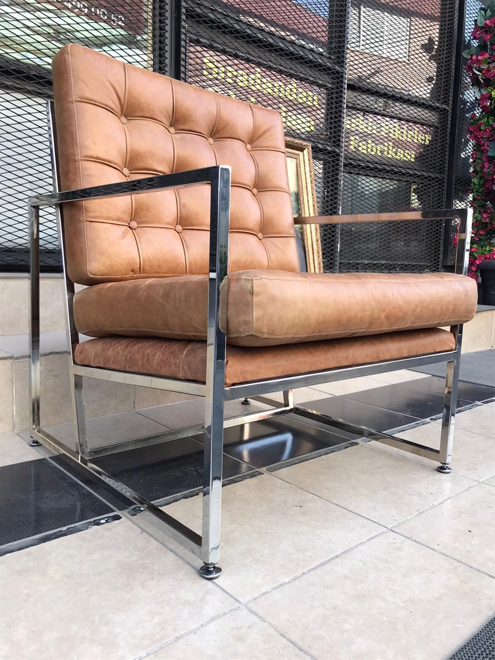 3A MOBİLYA  ELEGANCE HAKİKİ DERİ BERJER 