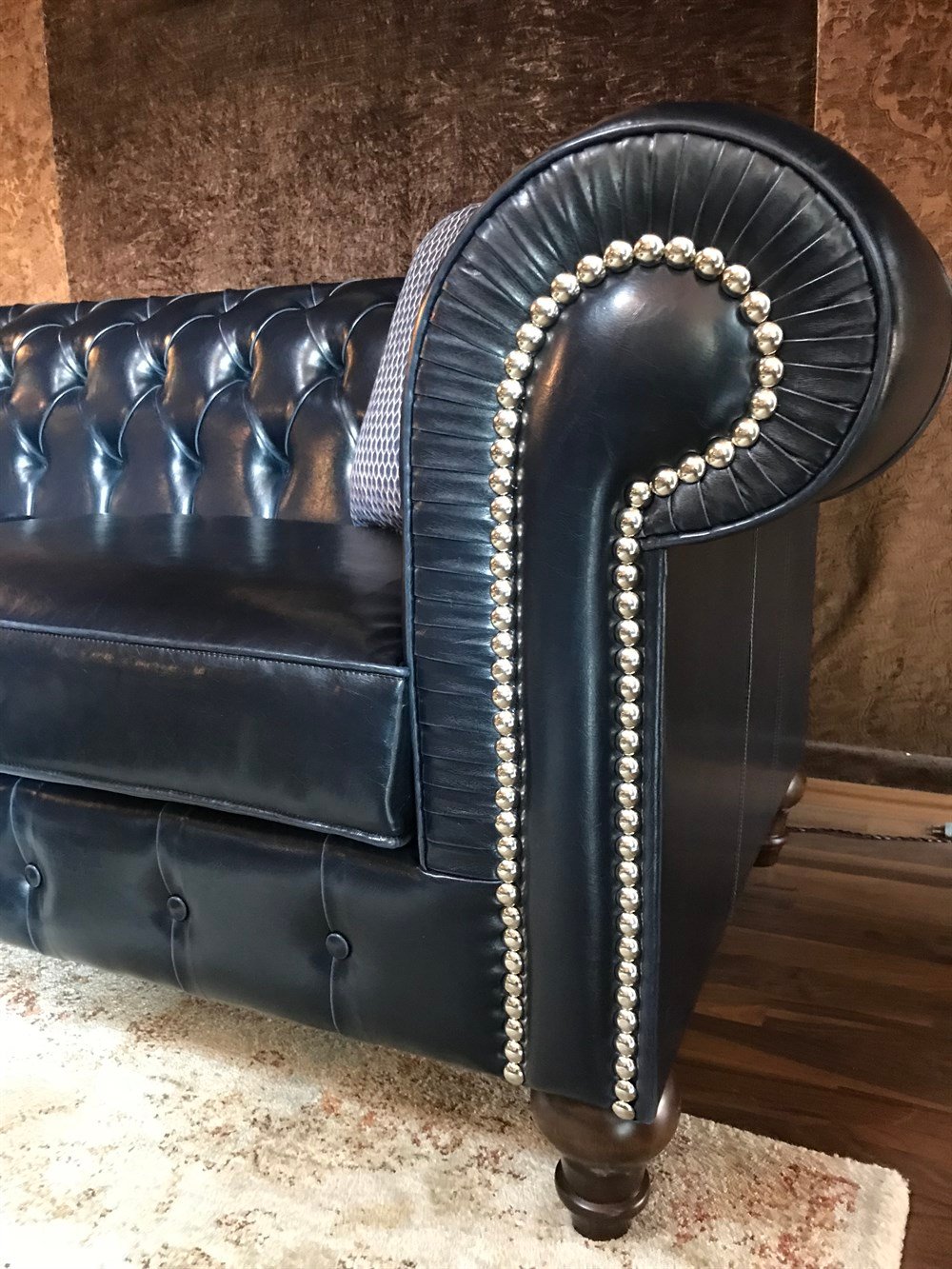 3A MOBİLYA  NEW DARK BLUE CHESTERFİELD