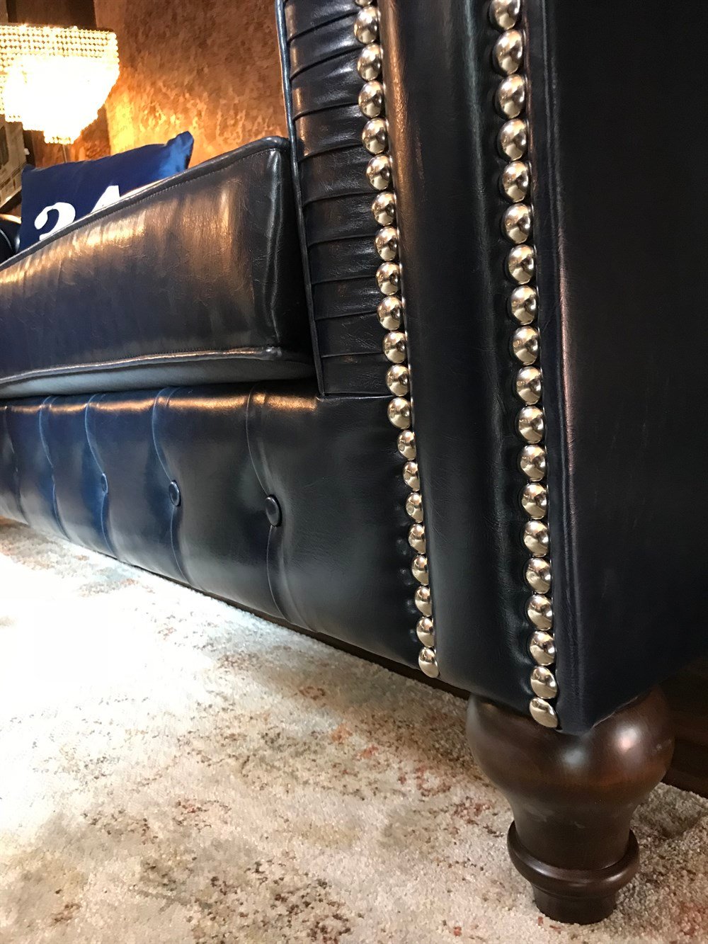 3A MOBİLYA  NEW DARK BLUE CHESTERFİELD