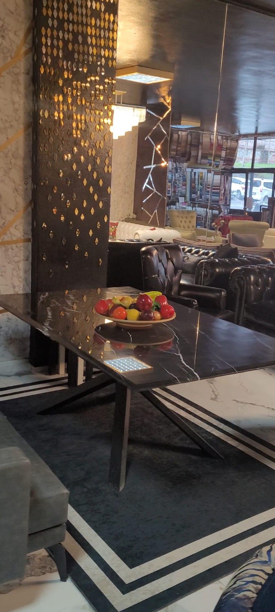 3A Mobilya Alexander Mermer Yemek Masası