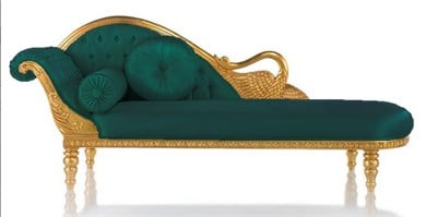 3A Mobilya Altın Varaklı Josephine Daybed