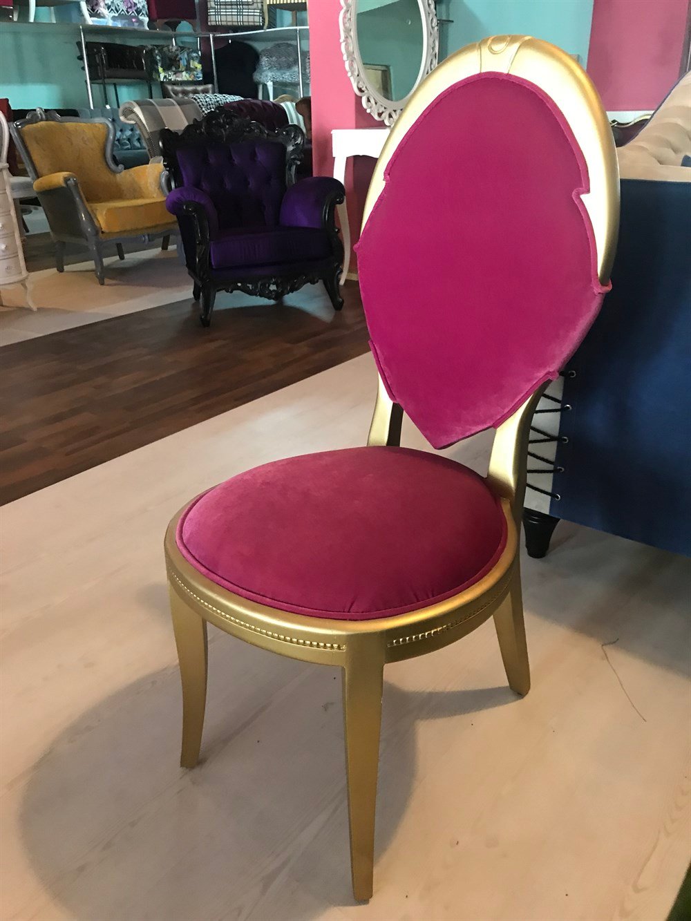 3A MOBİLYA ALTIN YALDIZ SANDALYE 