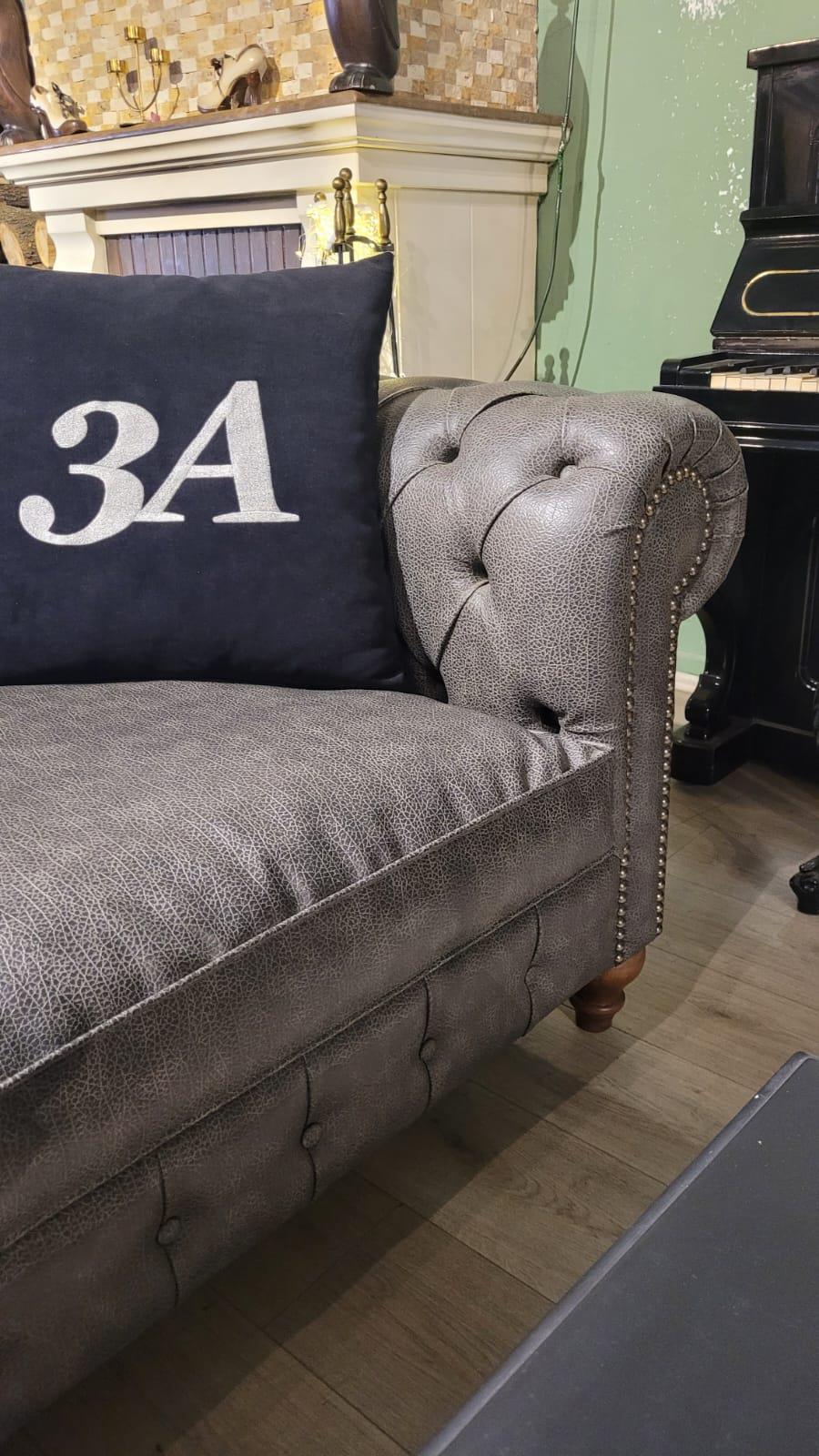 3A MOBİLYA ANGERS CHESTERFİELD  3+1 BERJER 