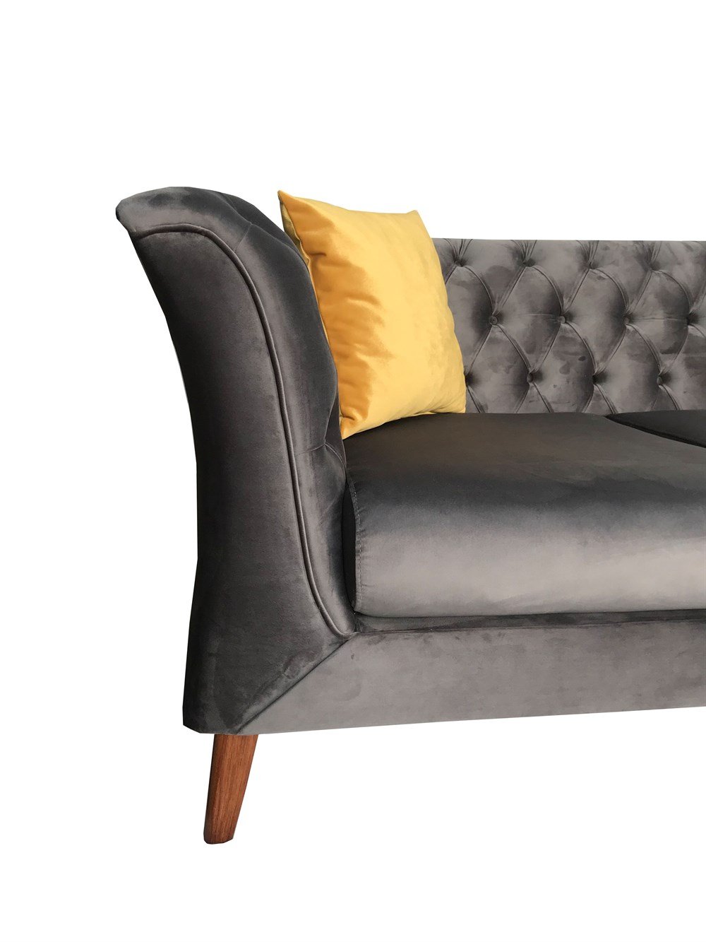3A Mobilya Antirisit Moder Gri Chesterfield
