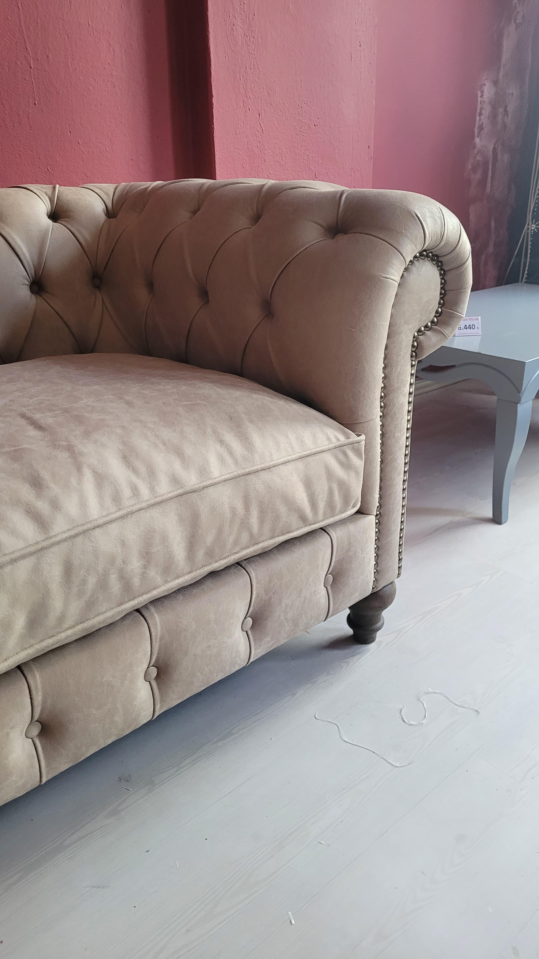 3A MOBİLYA ART  NUBUK CHESTERFİELD 