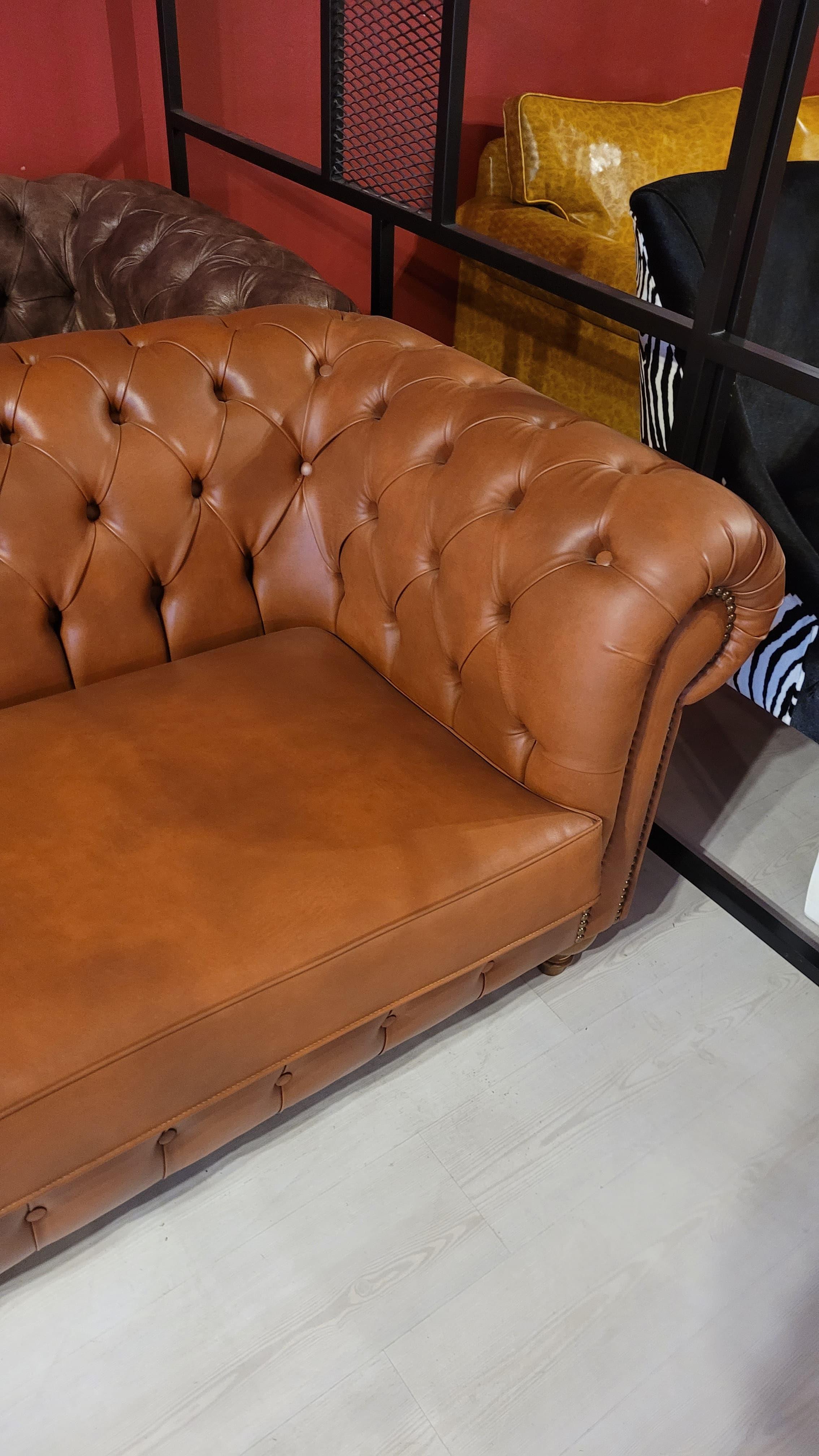 3A MOBİLYA ATLAS TABA CHESTERFİELD BERJER 3+1