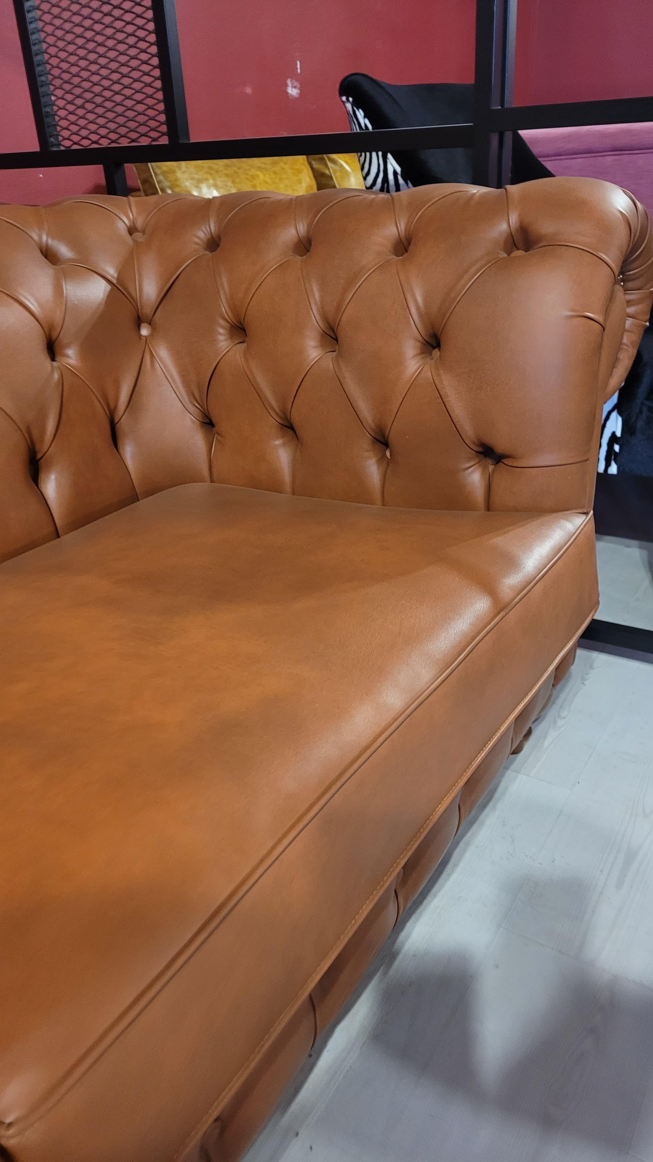 3A MOBİLYA ATLAS TABA CHESTERFİELD BERJER 3+1