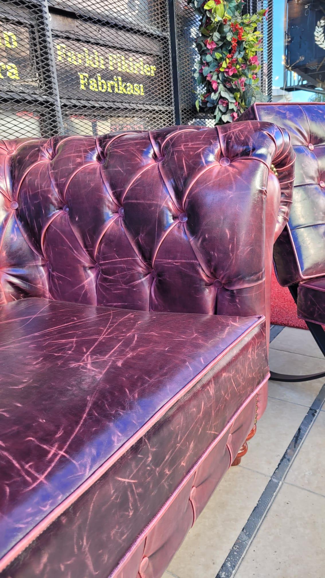 3A MOBİLYA BARCELONA CHESTERFİELD TAKIMI 3+1+1