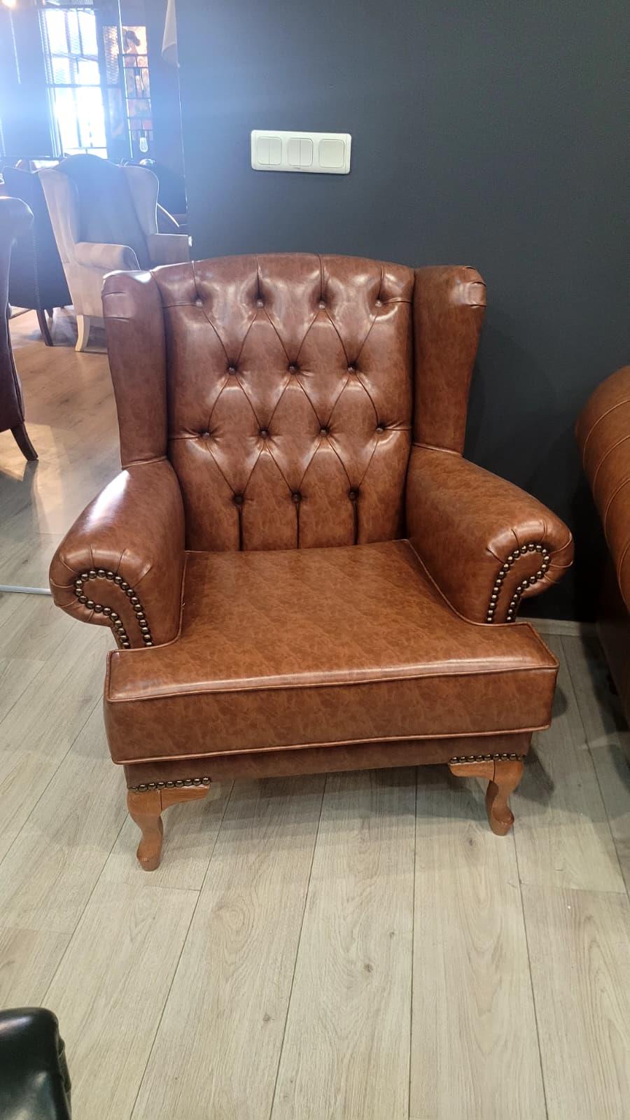 3A MOBİLYA BASTON CHESTERFİELD TAKIMI 3+1+1+PUF