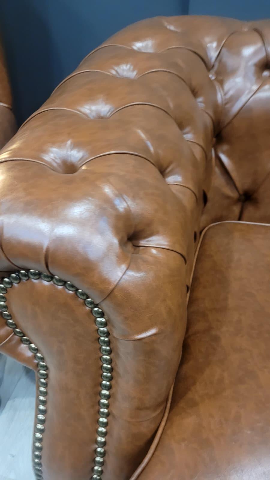 3A MOBİLYA BASTON CHESTERFİELD TAKIMI 3+1+1+PUF