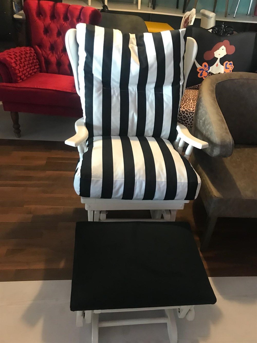 3A MOBİLYA BLACK AND WHİTE BERJER