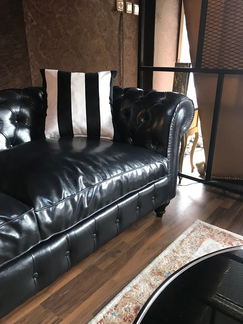 3A MOBİLYA BLACK İTHAL PULLAP CHESTERFİELD