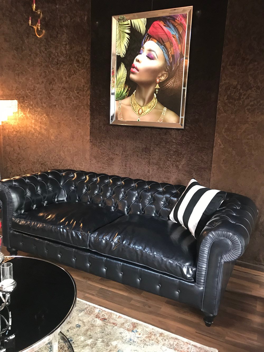 3A MOBİLYA BLACK İTHAL PULLAP CHESTERFİELD