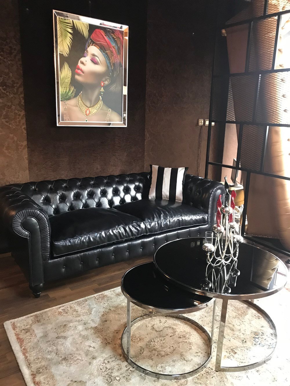 3A MOBİLYA BLACK İTHAL PULLAP CHESTERFİELD