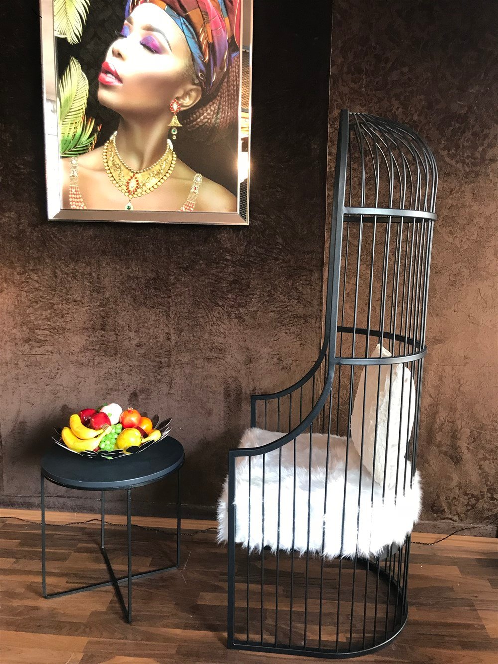 3A MOBİLYA BLACK KAFES BERJER