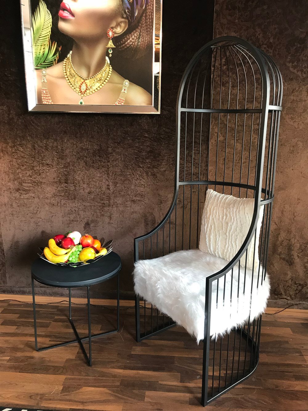 3A MOBİLYA BLACK KAFES BERJER