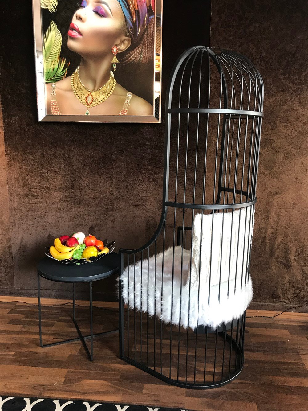 3A MOBİLYA BLACK KAFES BERJER