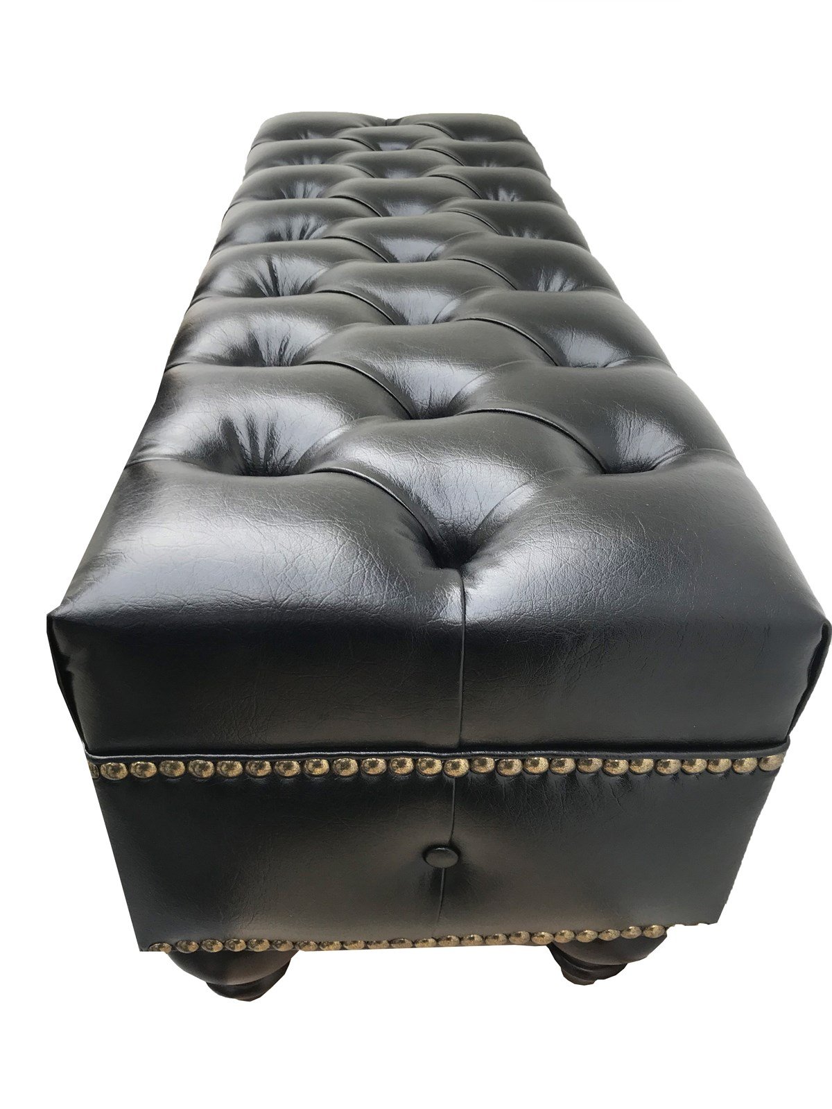 3A Mobilya Black Kapitone Puf