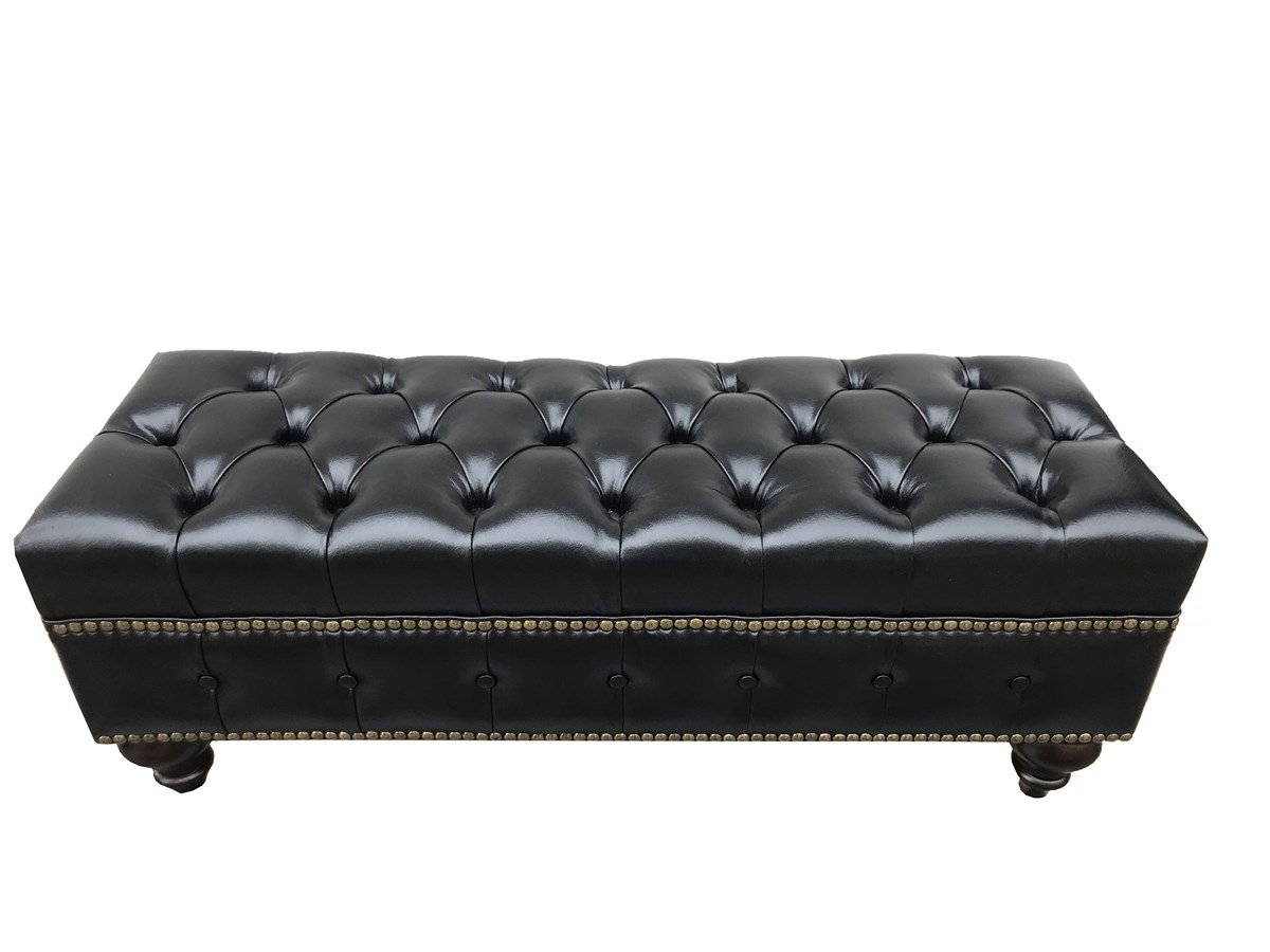 3A Mobilya Black Kapitone Puf