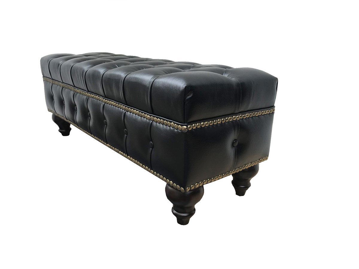 3A Mobilya Black Kapitone Puf