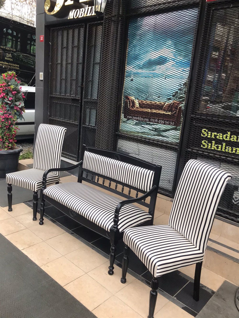 3A MOBİLYA BLACK LİNE 2 'Lİ TAKIM