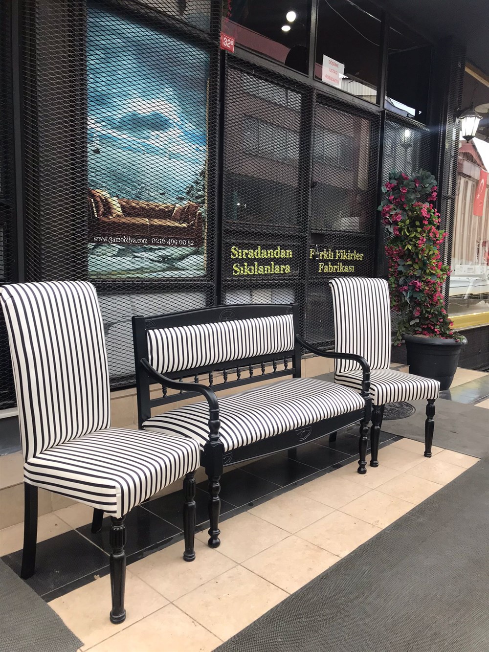 3A MOBİLYA BLACK LİNE 2 'Lİ TAKIM