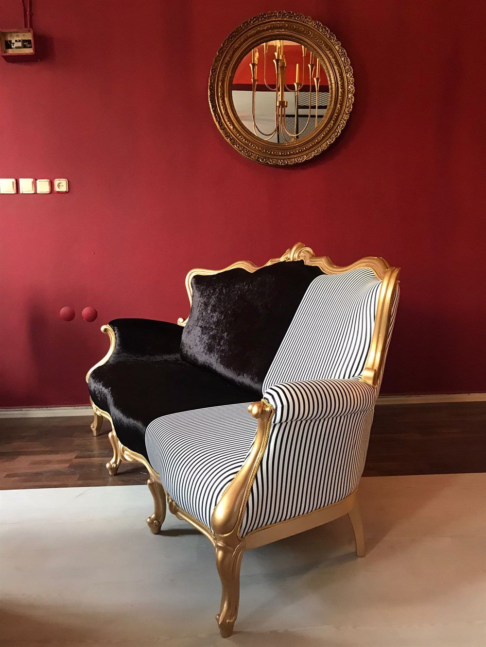 3A MOBİLYA  BLACK & WHİTA ROYAL KLASİK KANEPE 