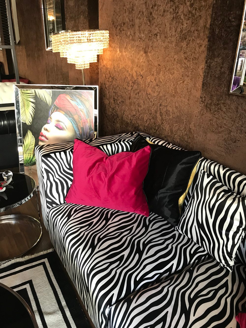 3A MOBİLYA BLACK ZEBRA KANEPE