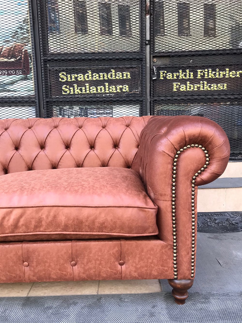 3A MOBİLYA BOEY NUBUK CHESTERFİELD