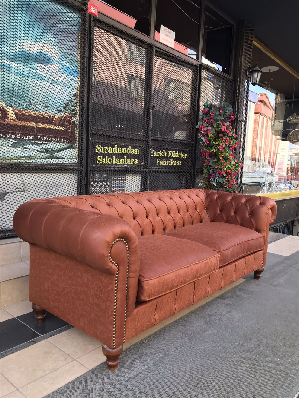 3A MOBİLYA BOEY NUBUK CHESTERFİELD
