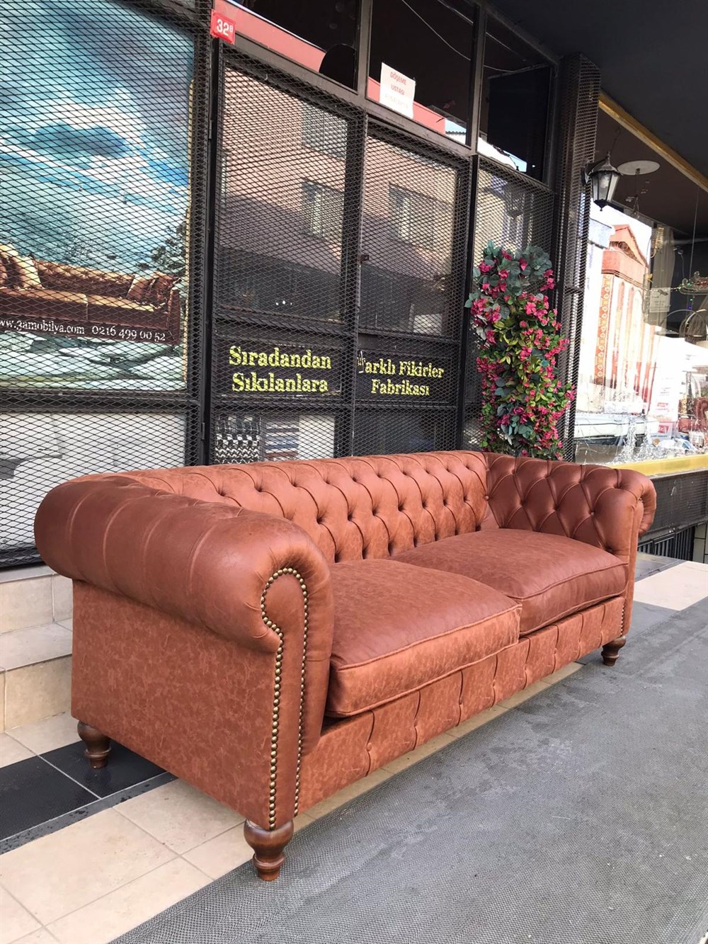 3A MOBİLYA BOEY NUBUK CHESTERFİELD
