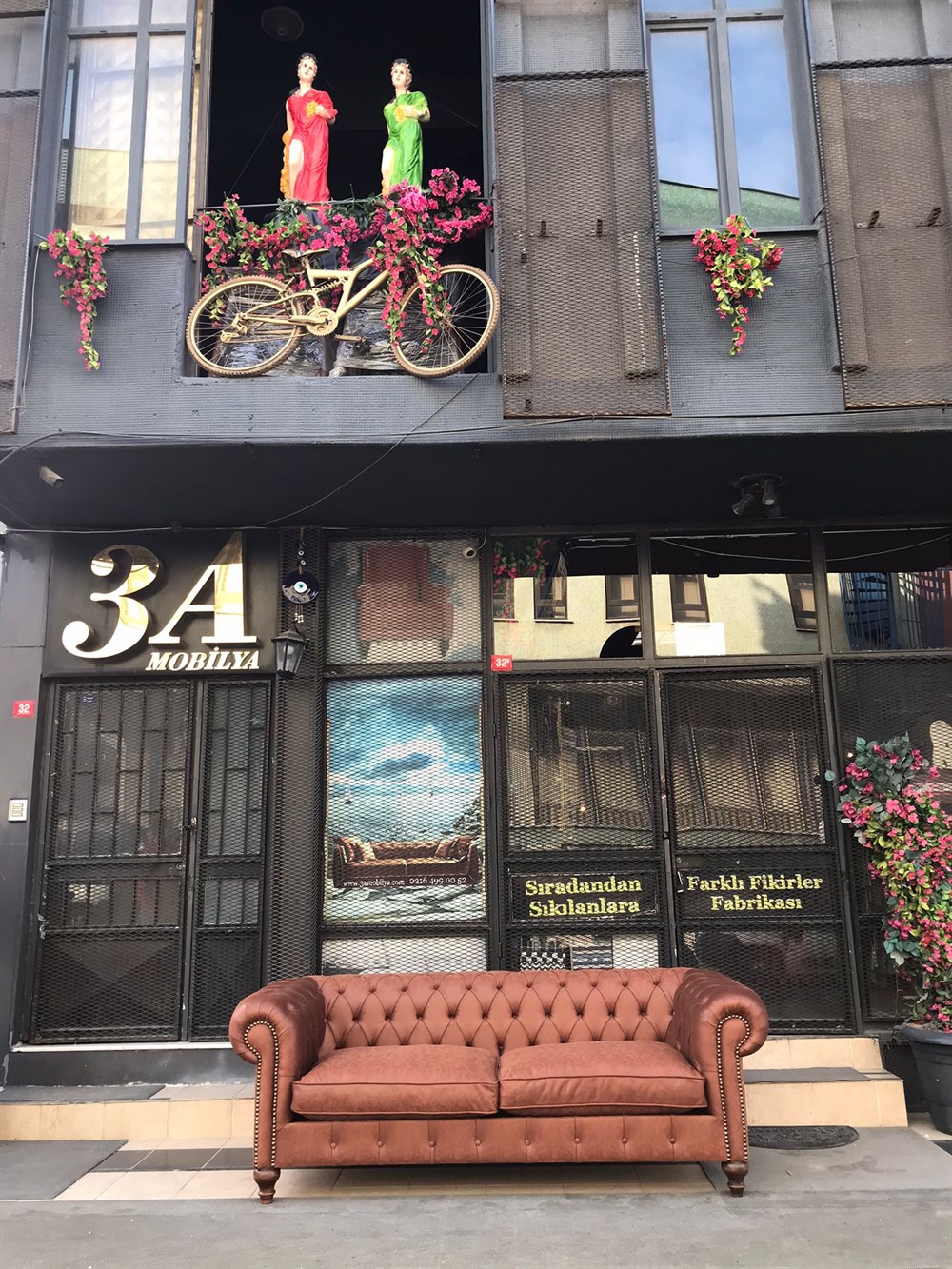 3A MOBİLYA BOEY NUBUK CHESTERFİELD